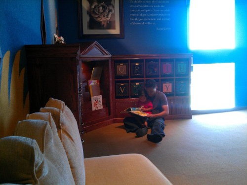 Reading at the Discovery Museum