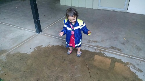 Puddle stomping