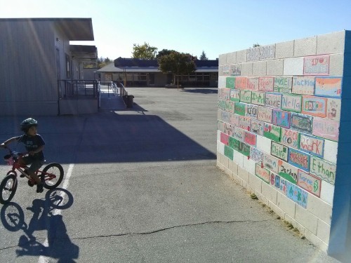 Class wall at new school