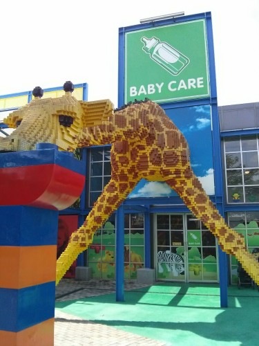 Baby care center at Legoland. Men are not allowed inside