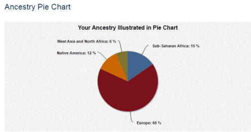 Ancestry pie chart